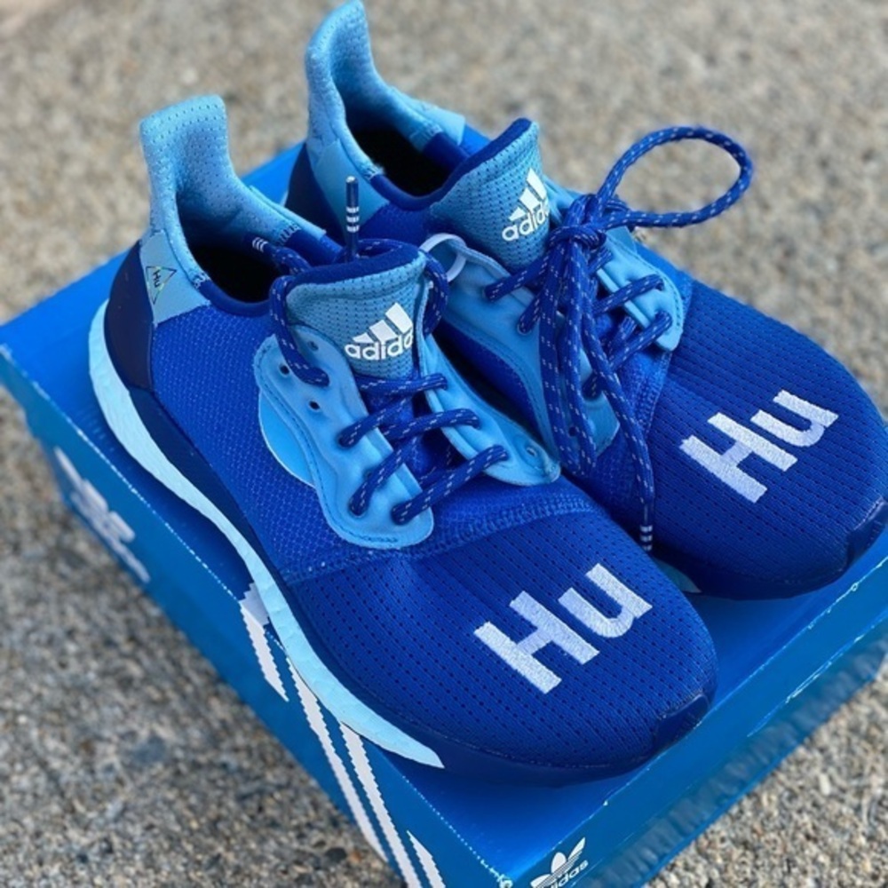 🥶💙NEW! Adidas ➡️ HUMAN RACE Ultraboost| Pharrel Williams SolarHu (EH0811) NWT